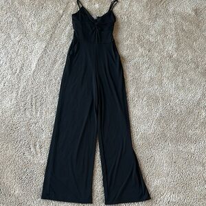 Socialite Black Jumpsuit with Spaghetti Straps